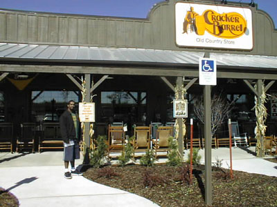 Randy at the Cracker Barrel